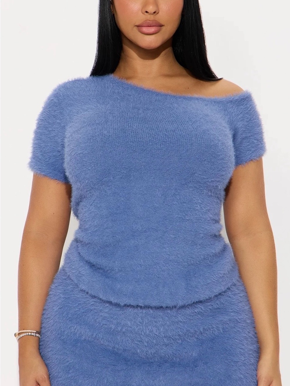 Fuzzy Sweater Mini Dress